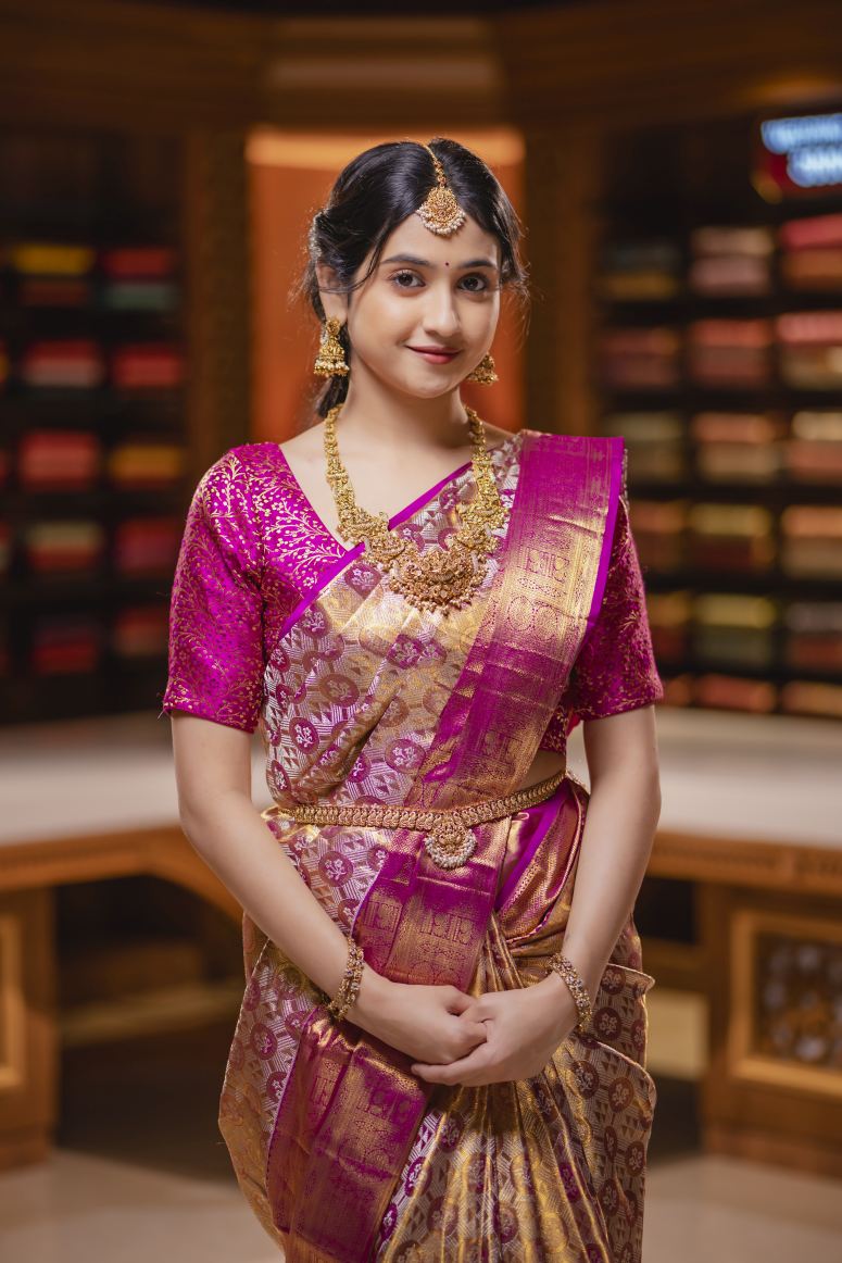 Pure Kanchipuram Silk Saree.