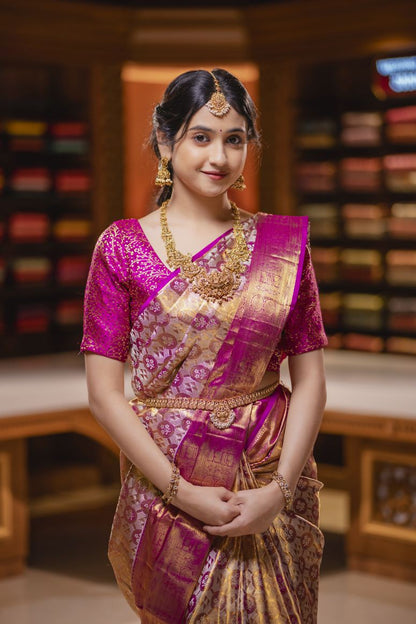 Pure Kanchipuram Silk Saree.