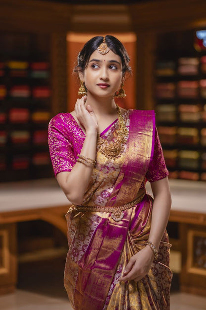 Pure Kanchipuram Silk Saree.