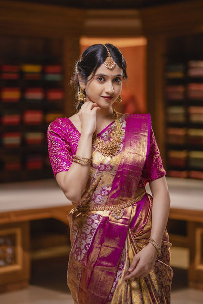 Pure Kanchipuram Silk Saree.