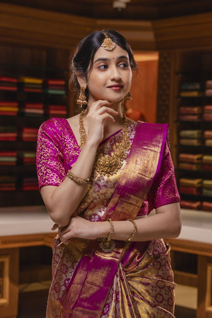 Pure Kanchipuram Silk Saree.