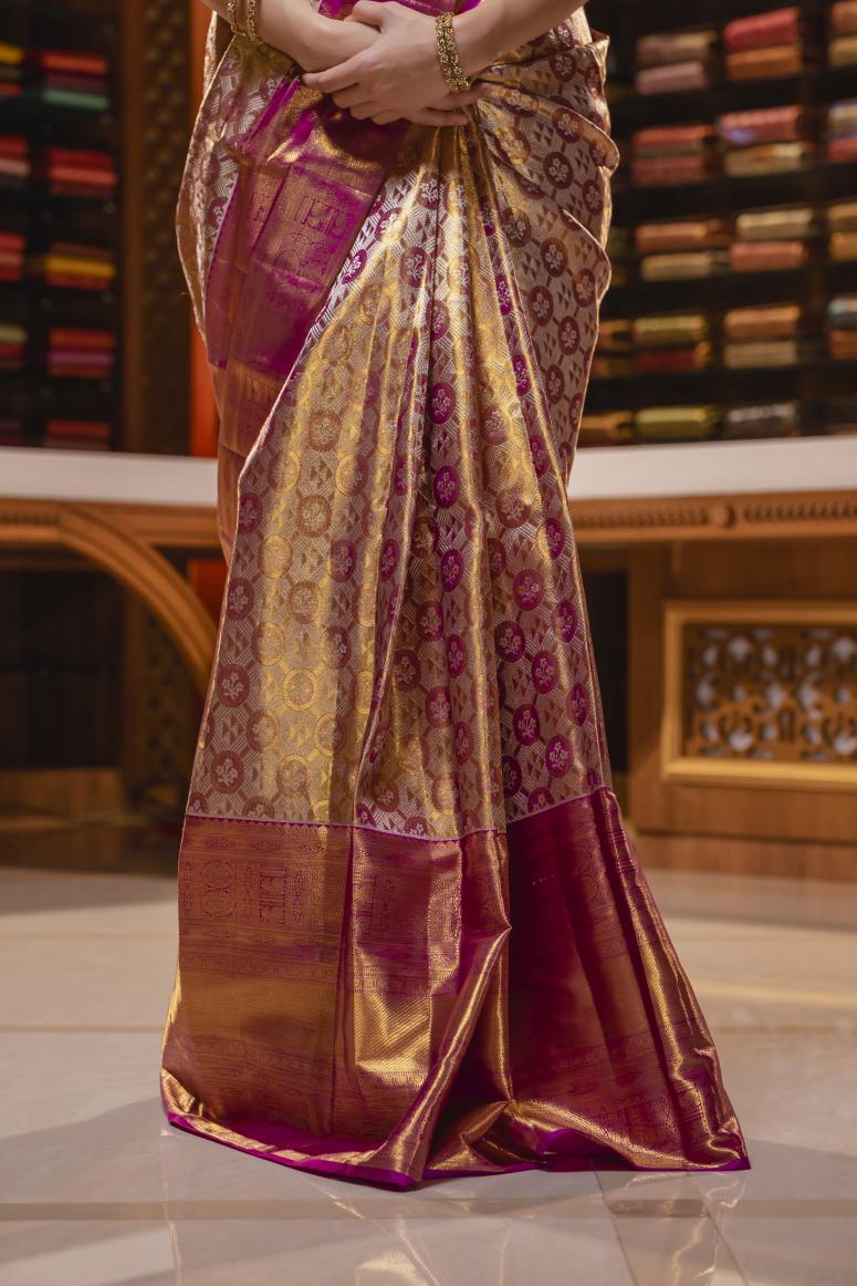 Pure Kanchipuram Silk Saree.