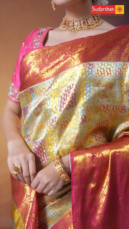 Pure Kanchipuram Silk Saree.