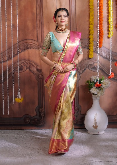 Pure Kanchipuram Silk Saree.