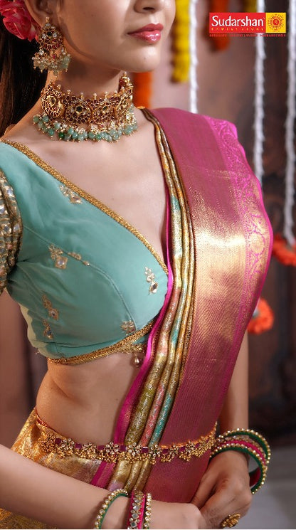Pure Kanchipuram Silk Saree.