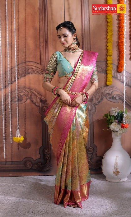Pure Kanchipuram Silk Saree.