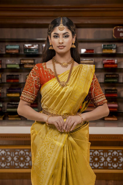 Pure Kanchipuram Silk Saree.