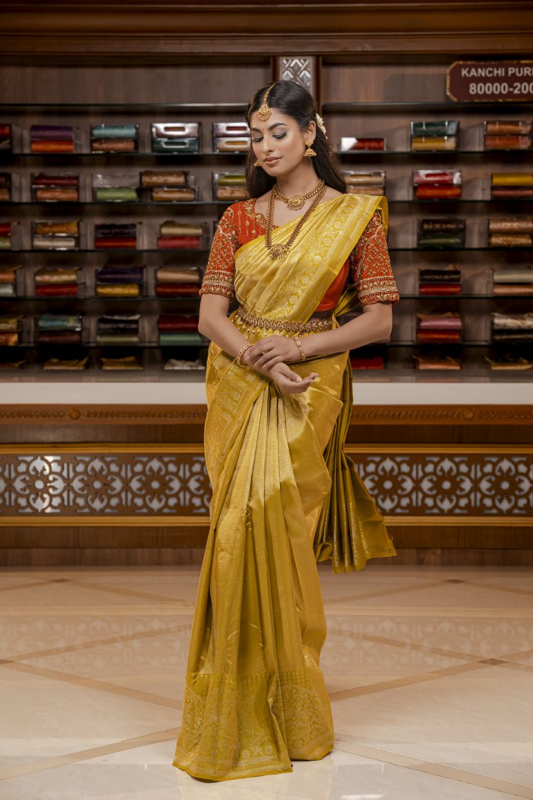 Pure Kanchipuram Silk Saree.