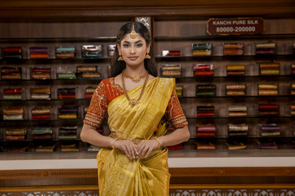 Pure Kanchipuram Silk Saree.