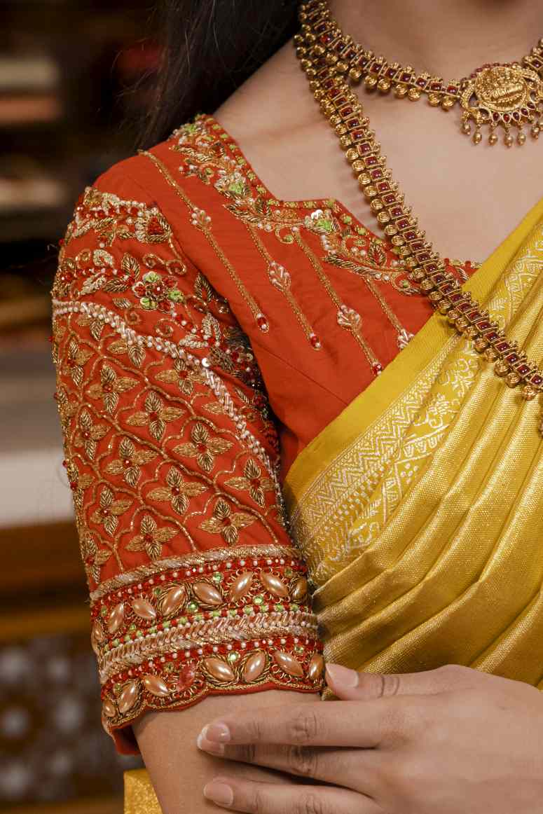 Pure Kanchipuram Silk Saree.