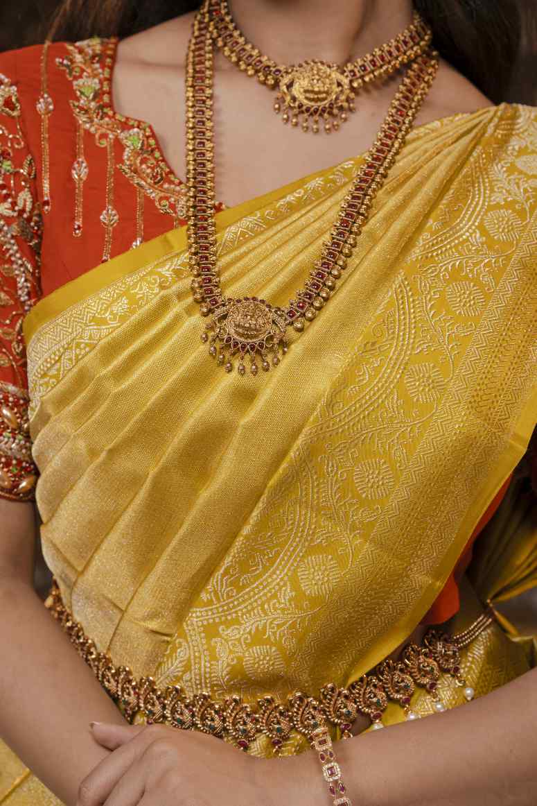 Pure Kanchipuram Silk Saree.