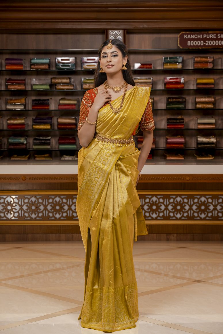 Pure Kanchipuram Silk Saree.