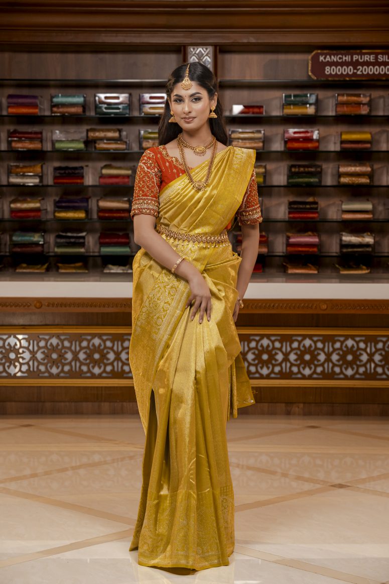 Pure Kanchipuram Silk Saree.