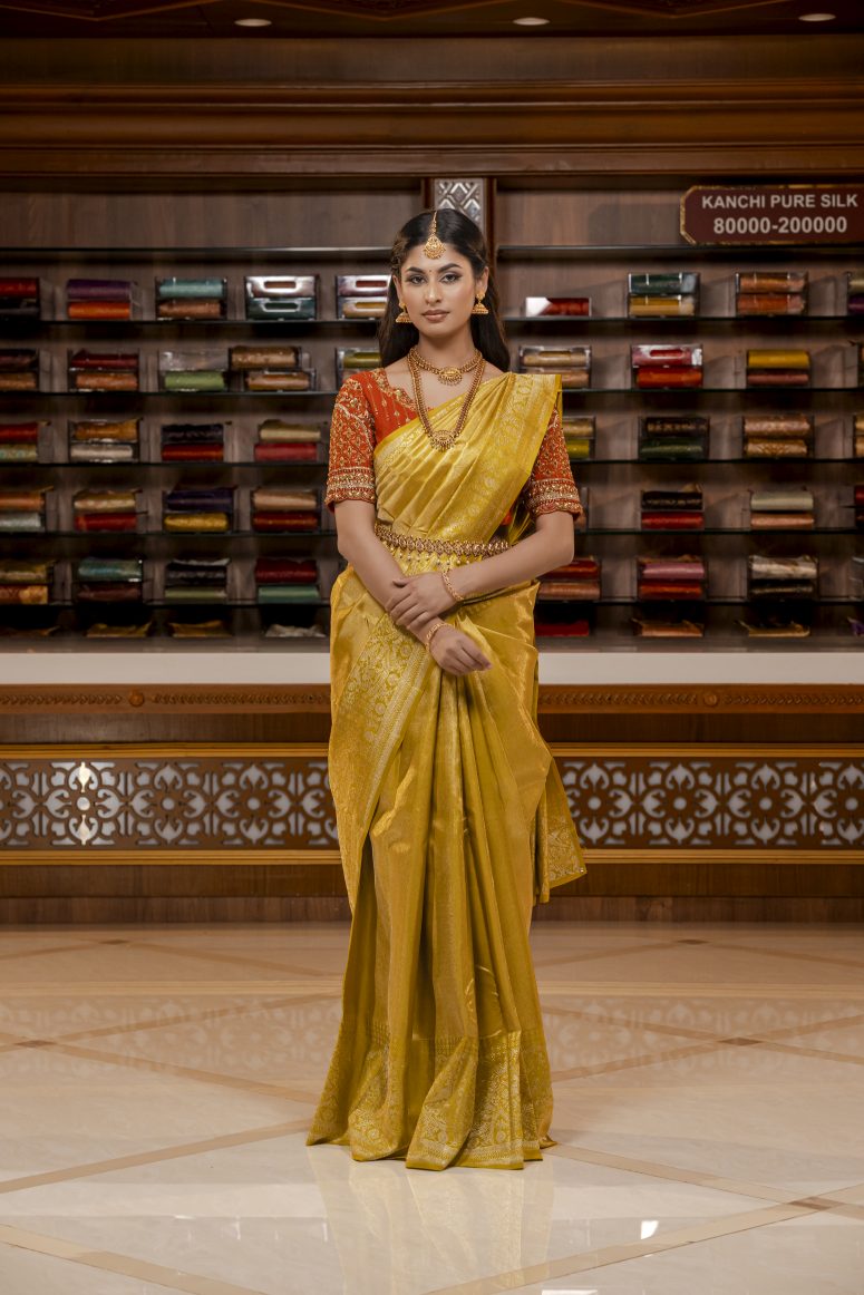 Pure Kanchipuram Silk Saree.
