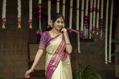 Pure Kanchipuram Silk Saree.