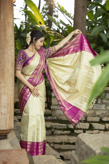 Pure Kanchipuram Silk Saree.