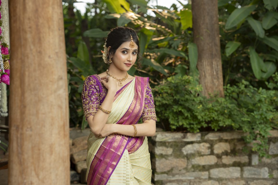 Pure Kanchipuram Silk Saree.