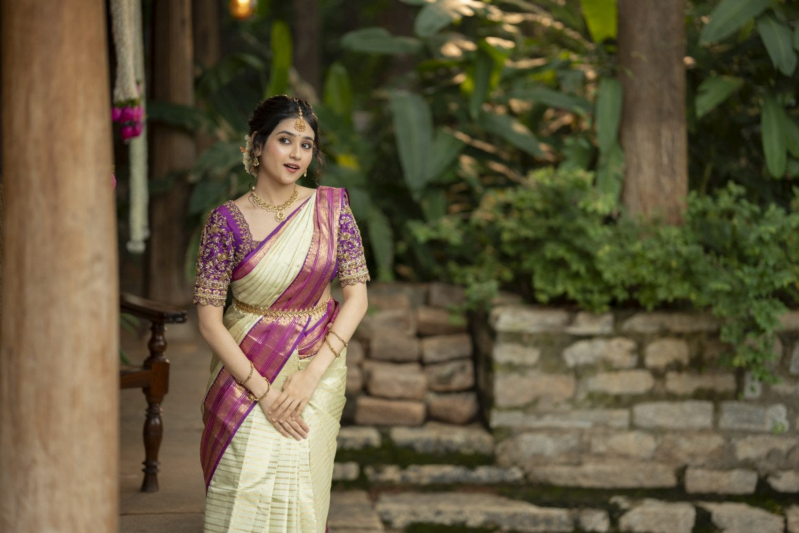 Pure Kanchipuram Silk Saree.