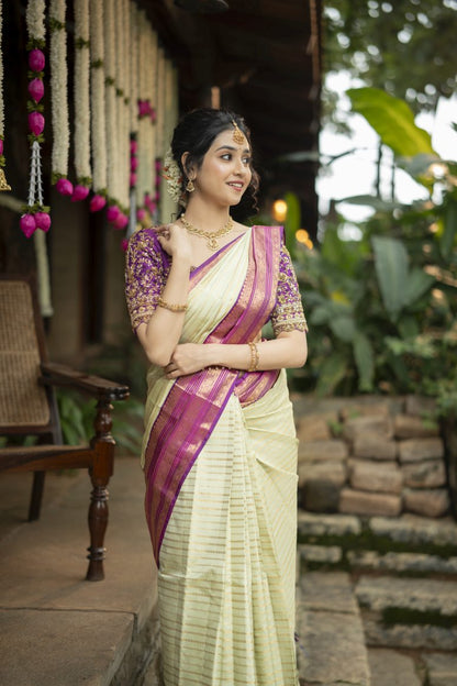 Pure Kanchipuram Silk Saree.