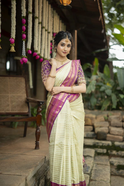 Pure Kanchipuram Silk Saree.