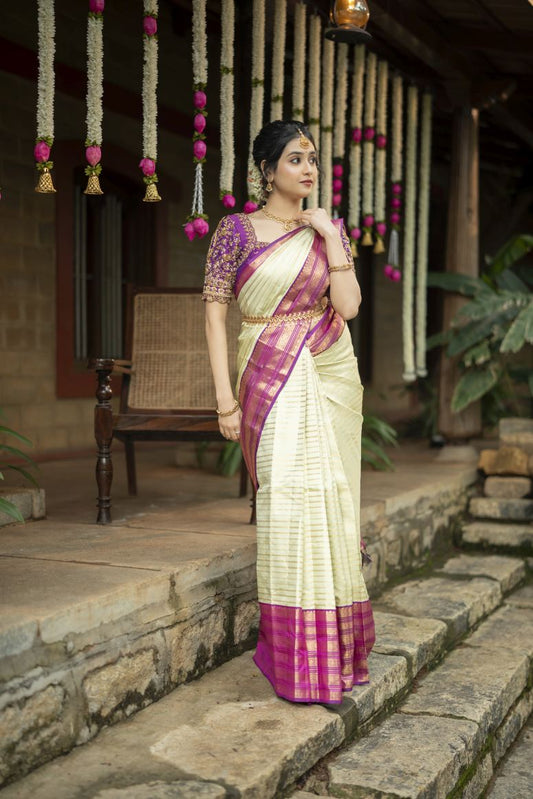 Pure Kanchipuram Silk Saree.