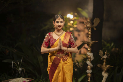 Pure Kanchipuram Silk Saree.