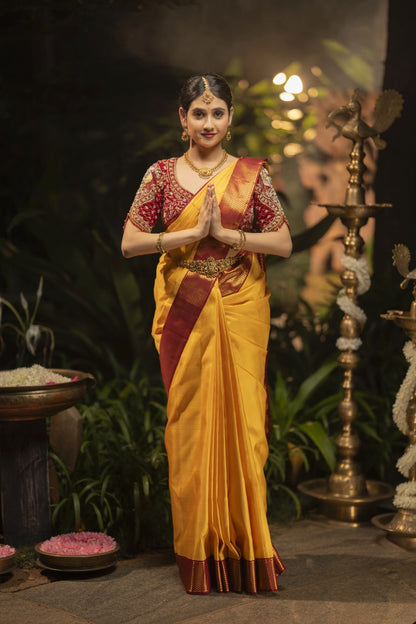 Pure Kanchipuram Silk Saree.