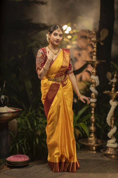 Pure Kanchipuram Silk Saree.