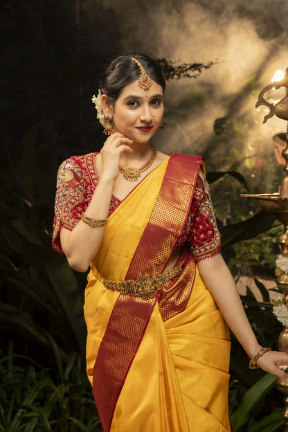 Pure Kanchipuram Silk Saree.