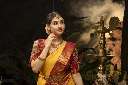 Pure Kanchipuram Silk Saree.