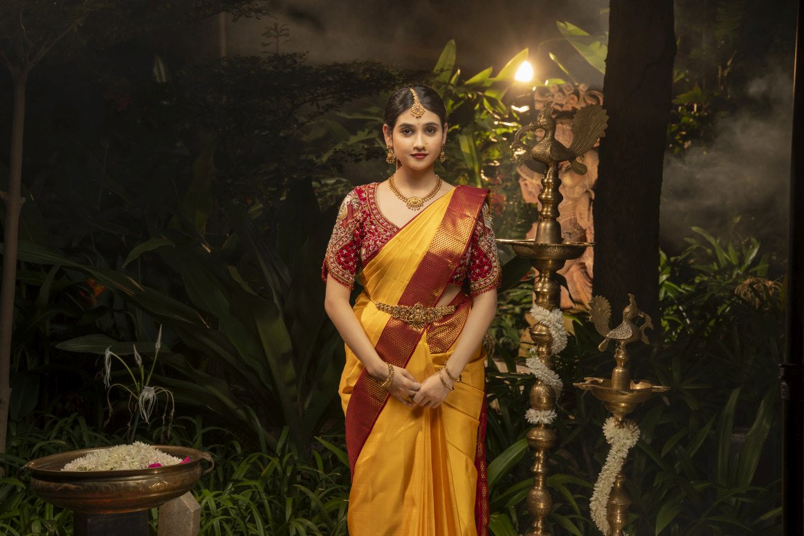 Pure Kanchipuram Silk Saree.