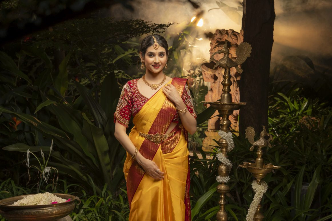 Pure Kanchipuram Silk Saree.