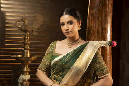 Pure Kanchipuram Silk Saree.