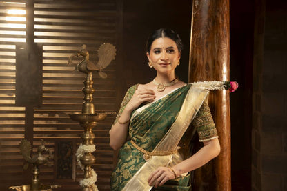 Pure Kanchipuram Silk Saree.