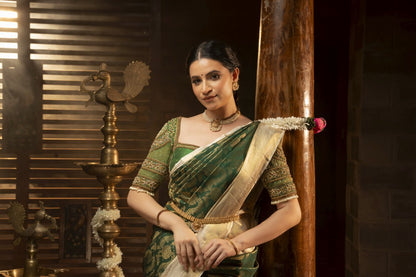 Pure Kanchipuram Silk Saree.