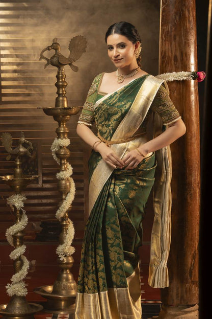 Pure Kanchipuram Silk Saree.