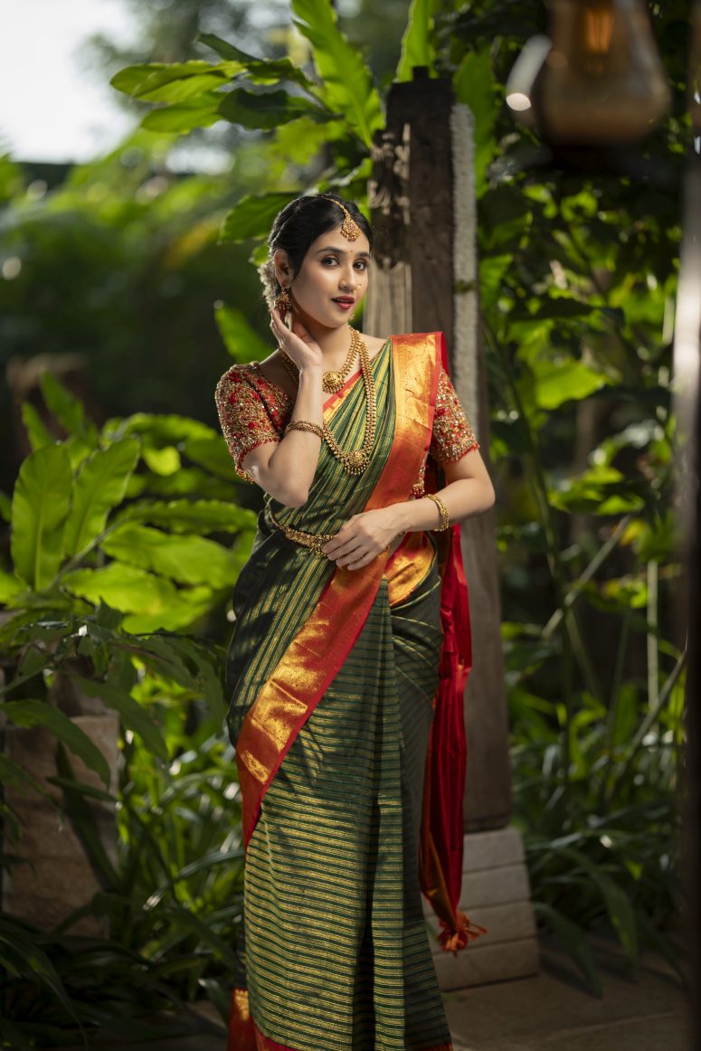 Pure Kanchipuram Silk Saree.