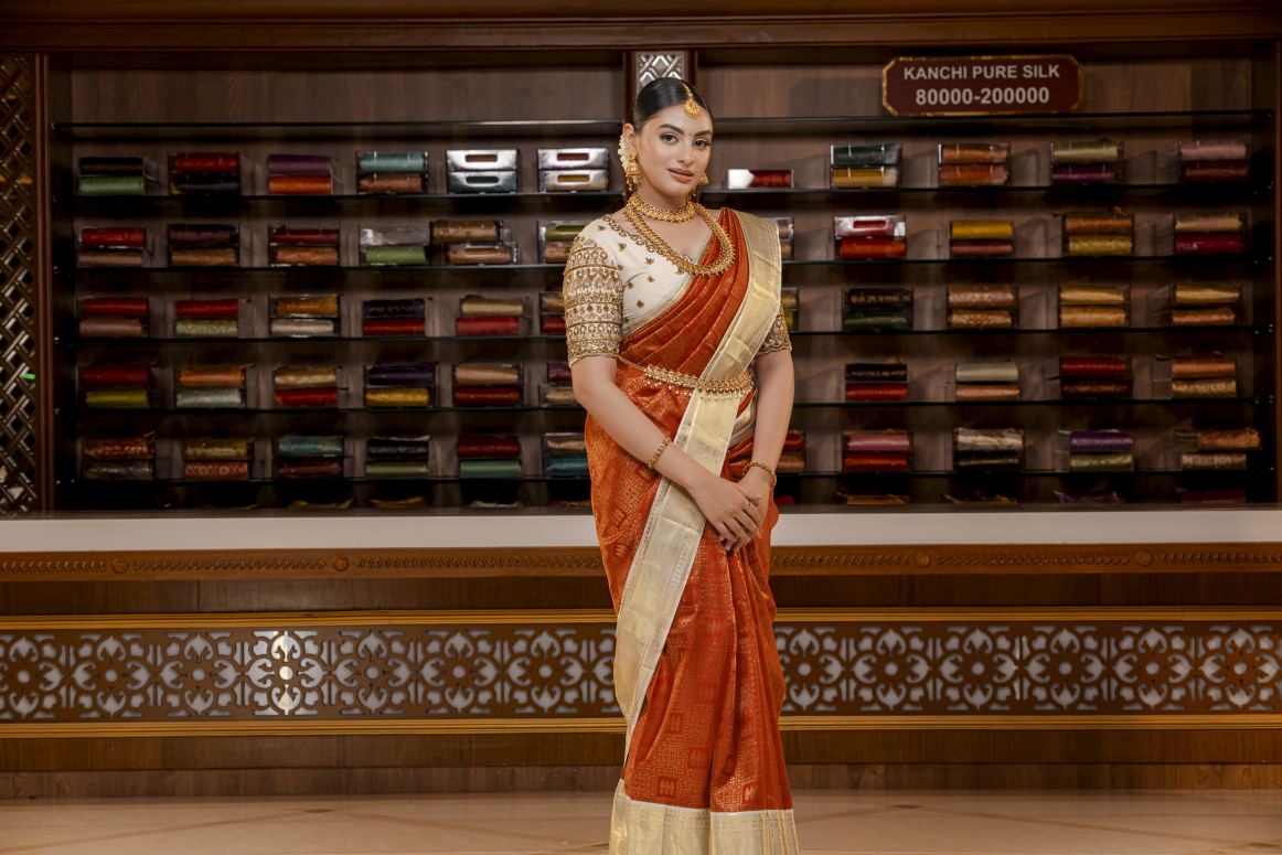 Pure Kanchipuram Silk Saree.