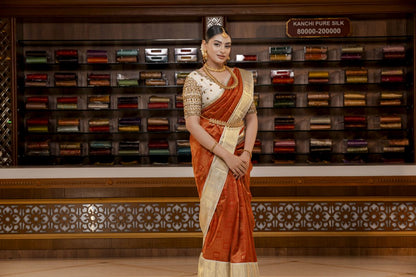 Pure Kanchipuram Silk Saree.