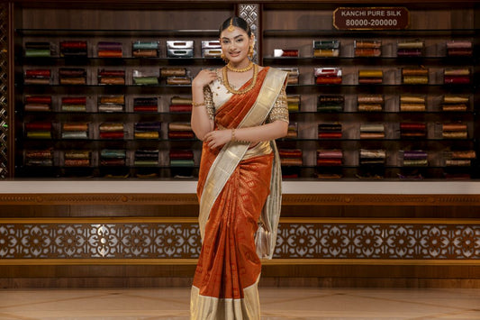 Pure Kanchipuram Silk Saree.