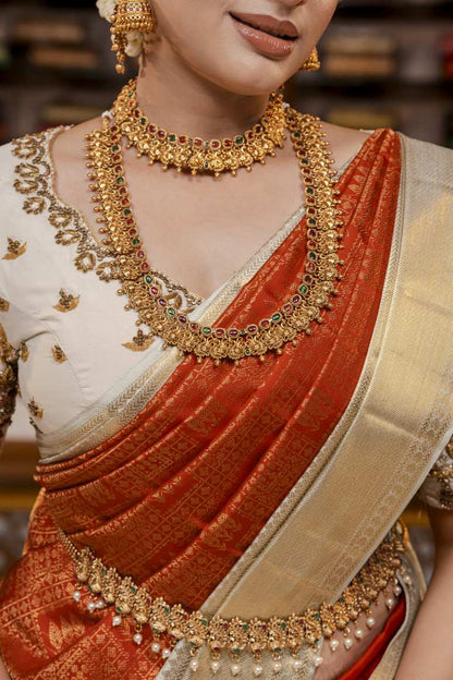 Pure Kanchipuram Silk Saree.