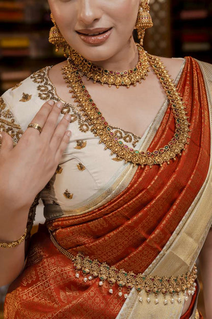 Pure Kanchipuram Silk Saree.