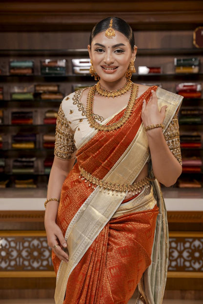 Pure Kanchipuram Silk Saree.