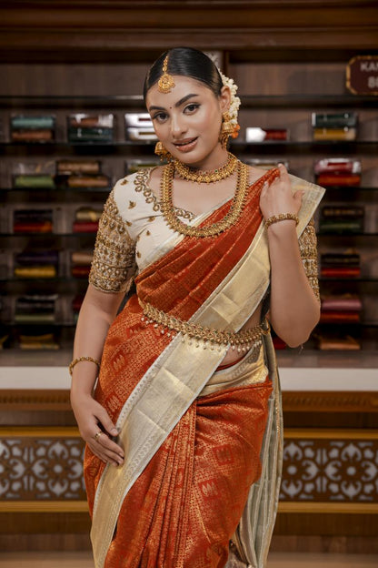 Pure Kanchipuram Silk Saree.