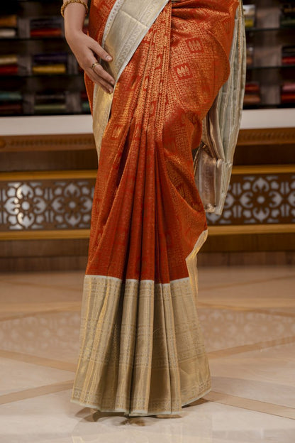 Pure Kanchipuram Silk Saree.