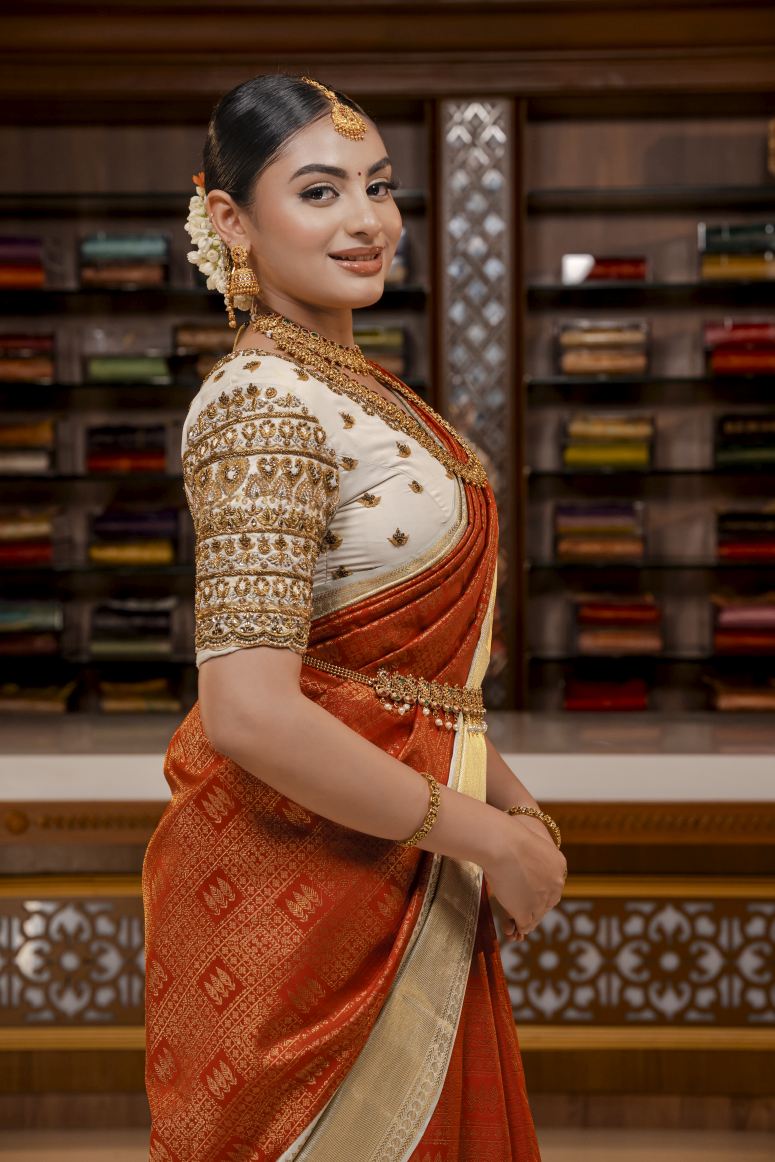 Pure Kanchipuram Silk Saree.