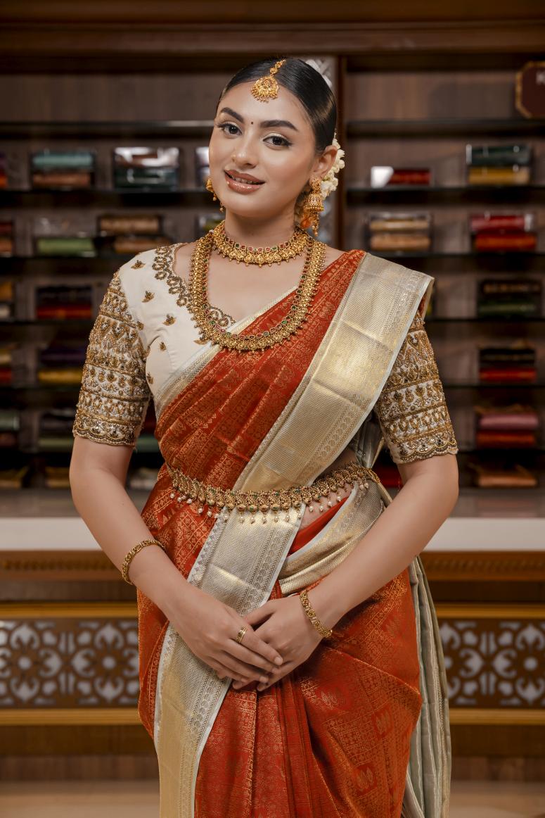 Pure Kanchipuram Silk Saree.