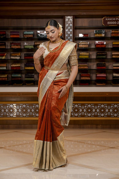 Pure Kanchipuram Silk Saree.