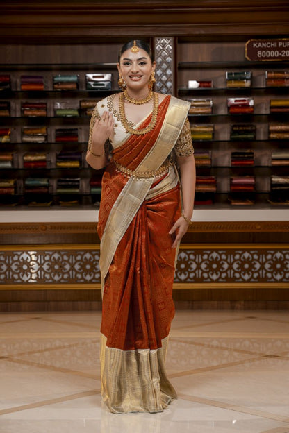 Pure Kanchipuram Silk Saree.