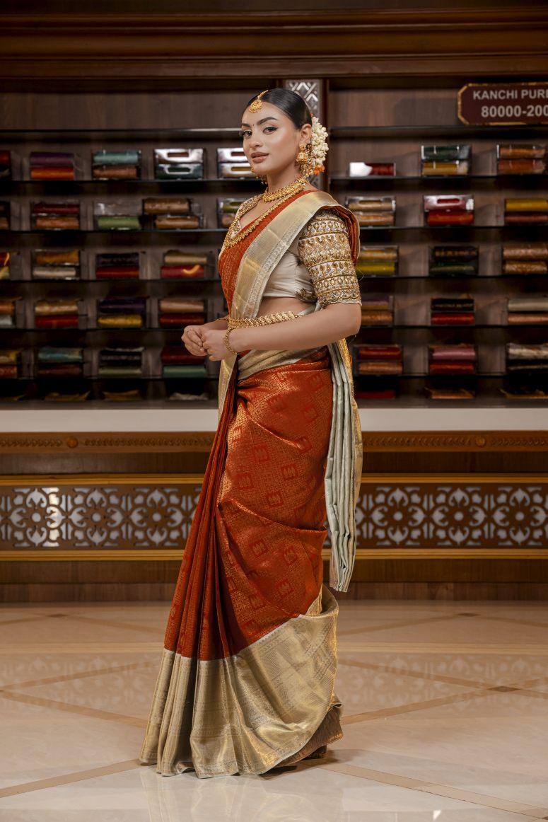 Pure Kanchipuram Silk Saree.